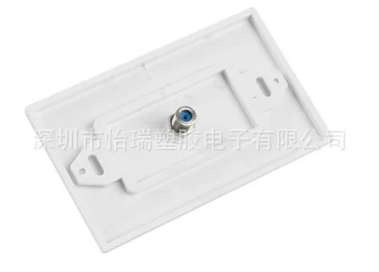 1 منفذ التلفزيون الأقمار الصناعية لوحة الحائط RCA اقناع كابل محوري جاك ل CCTV TV ABS ket لوحة الوجه ABS