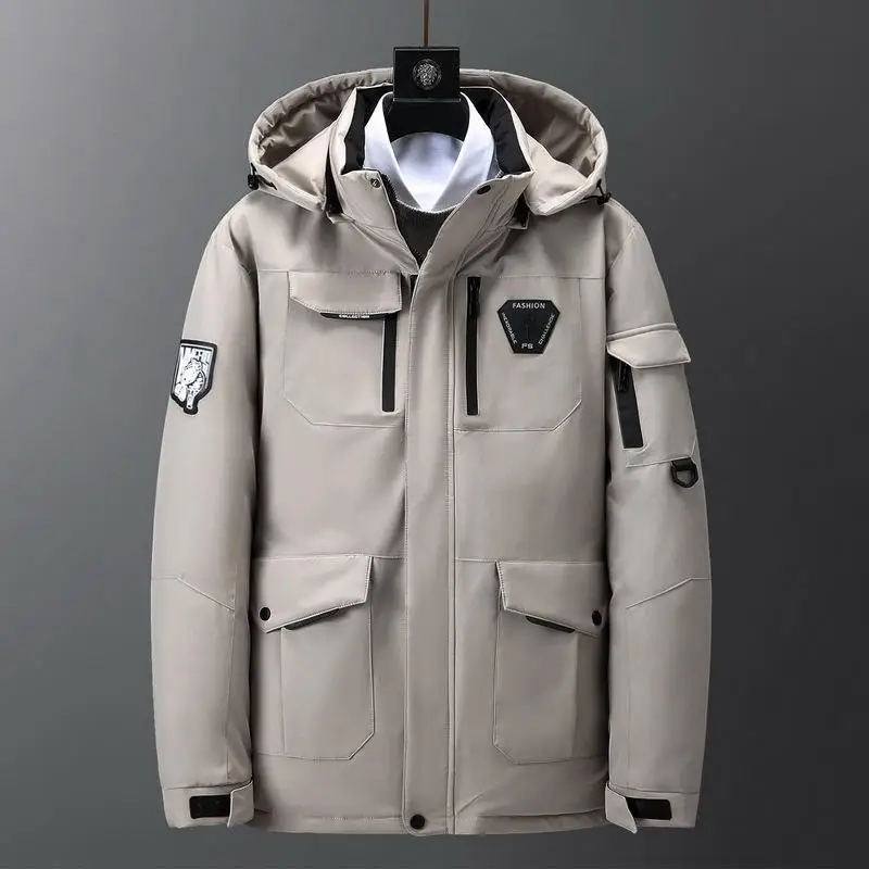 Winter plus fertilizer  cotton jacket men's Korean version of the trend of cotton-padded jacket loose thick men's winte