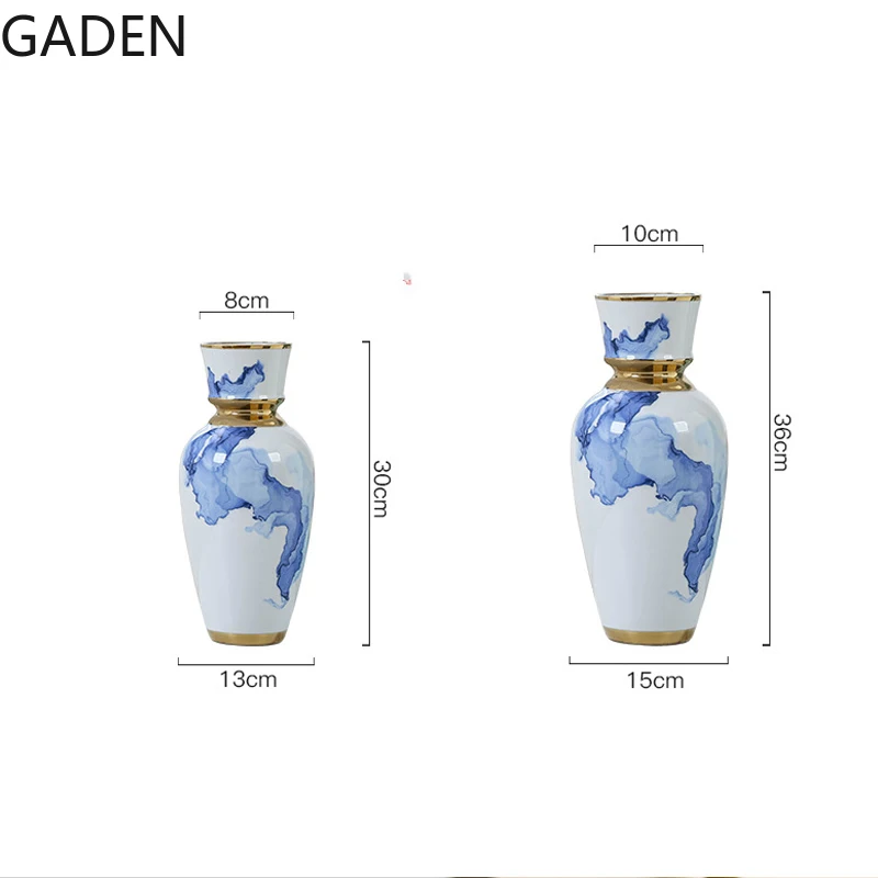 Nordic Dried Flower Vase Ceramic Living Room Flower Arrangement Decoration Decorative Vase Home Decoration Accessories