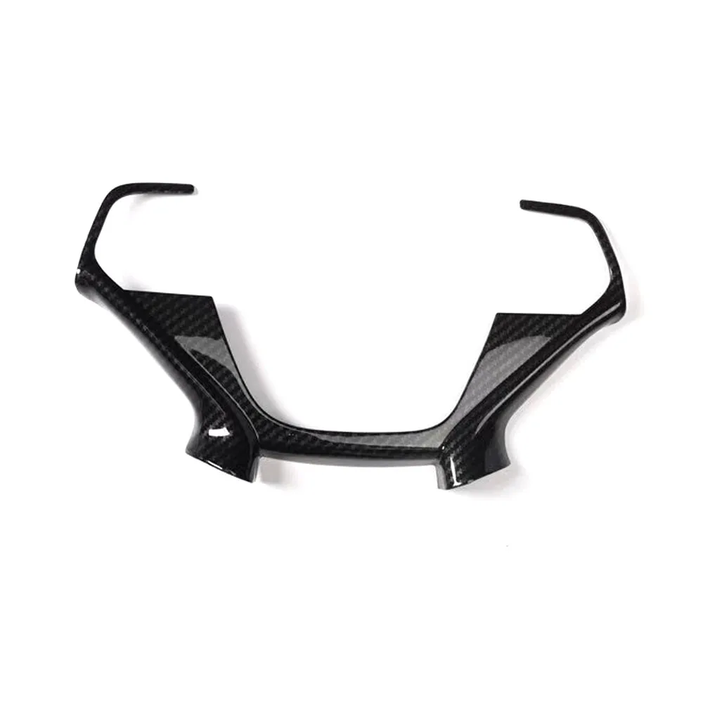 Cubierta de fibra de carbono ABS para volante de coche, molduras decorativas para Hyundai Sonata 9th, 2015-2018