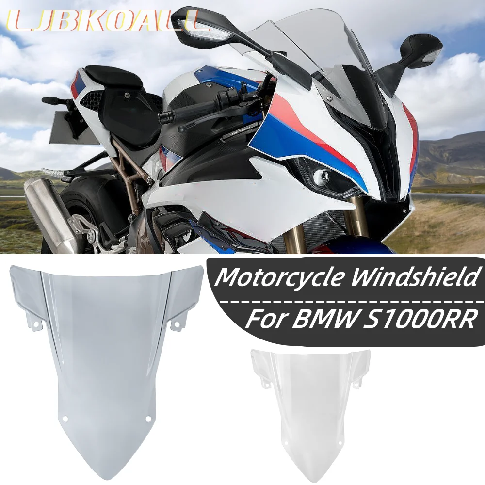 

For BMW S1000RR Windshield Motorcycle WindScreen S1000 S 1000 RR S 1000RR 2019-2024 2021 2022 Wind Deflector Double Bubble Smoke