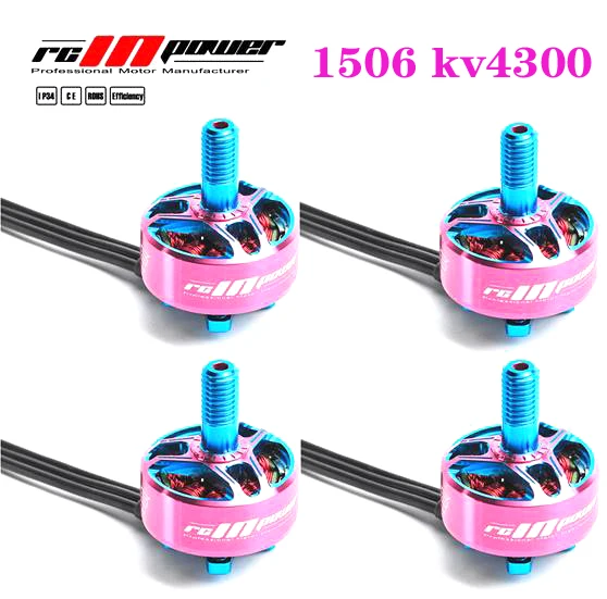 4 pezzi RCINPower GTS-V2 1506 1506 -4300KV 4-6S motore Brushless titanio o rosa per RC Drone FPV Racing modelli parte di ricambio