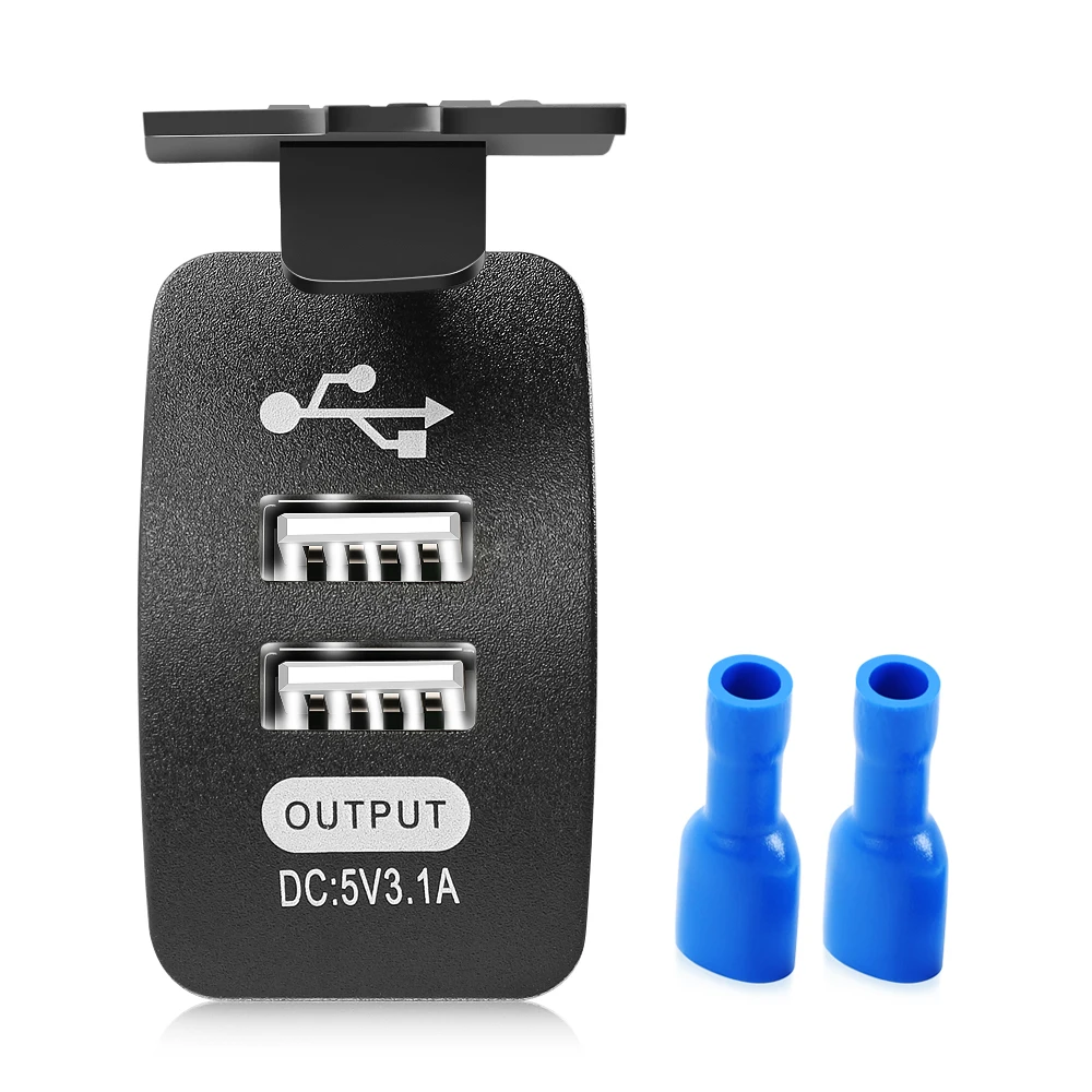 Car Charger Waterproof Dual USB Ports For OPEL Astra Zafira Frontera Omega Vectra Signum Tigra