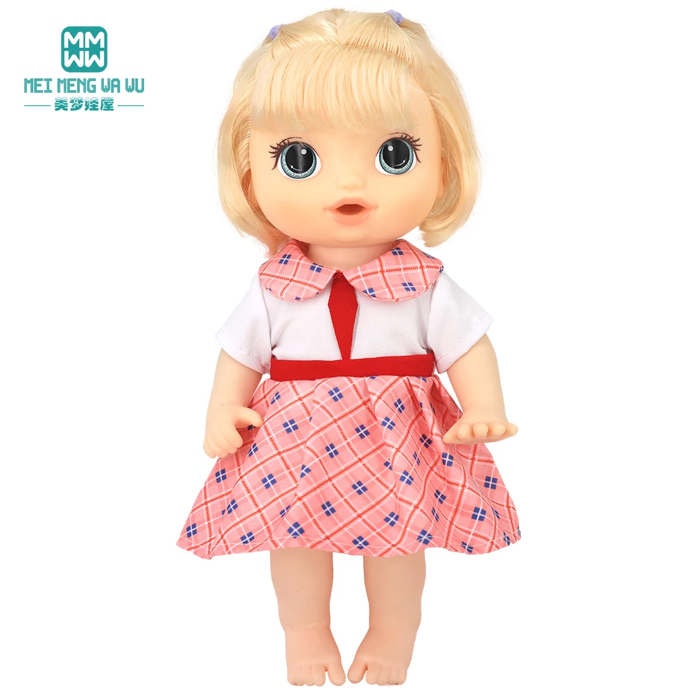 NEW Doll clothes Fashion dresses, swimsuits, tableware for 12 Inch 30CM Toys Crawling Doll accessories