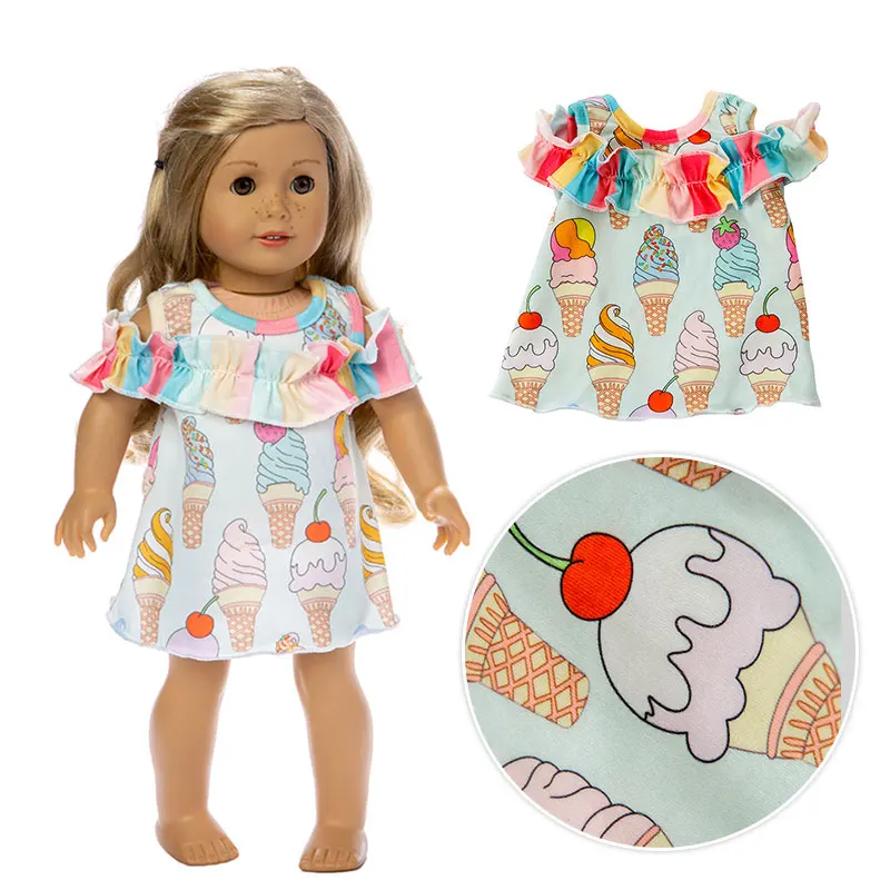 2019 nuevos trajes encantadores de moda aptos para muñeca de Niña Americana de 18 pulgadas ropa de muñeca de Niña Americana