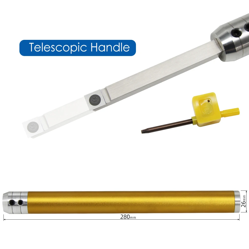 Woodturning Tool Telescopic Aluminium Handle Wood Lathe Turning Tools Accessories