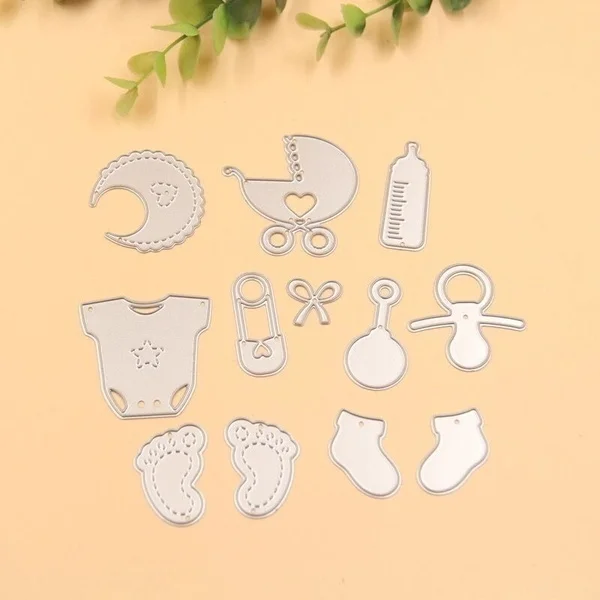 Catlove Scarpe da bambino Metallo Fustelle Scrapbooking Stampo Coltello Stencil Die Cut Creazione di carte Fai da te Goffratura Nuovi muore per il 2022  15