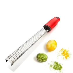 ERMAKOVA Citrus Zester Cheese Grater Cheese Lemon Ginger Garlic Nutmeg Chocolate Vegetable Plane Zesting tool Dishwasher safe