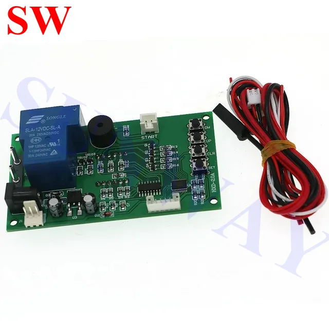 15A 4 Digits  Time Control Timer Board for arcade game coin acceptor selector, pump water, washing machine, massage chair