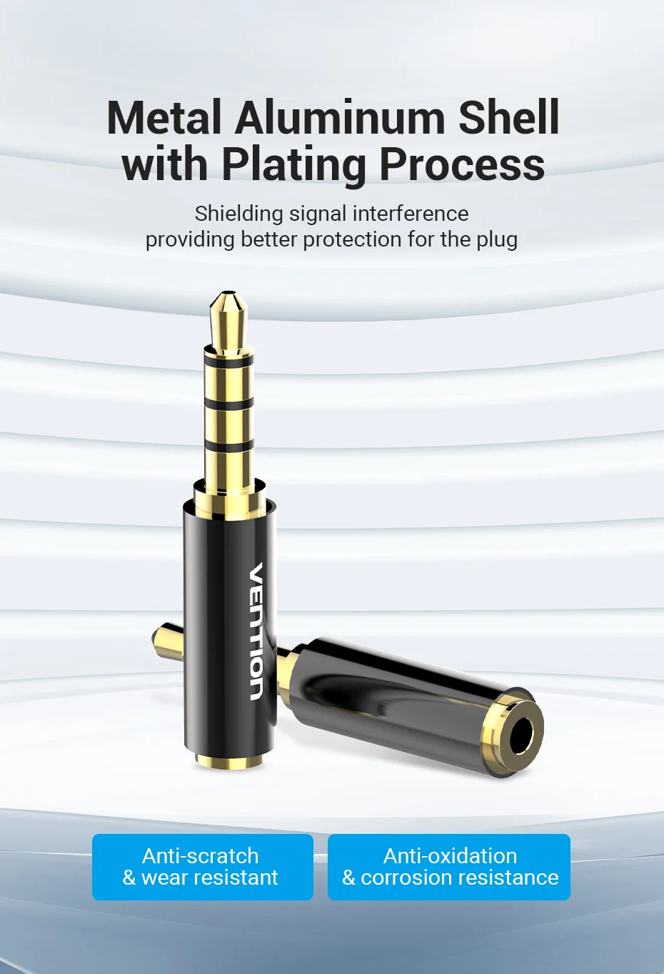 Vention Jack 3,5 mm auf 2,5 mm Stecker auf Buchse Audio-Adapter für Lautsprecher Laptop Kopfhörer Jack Aux-Kabelanschluss 2,5 auf 3,5 – Detail 11