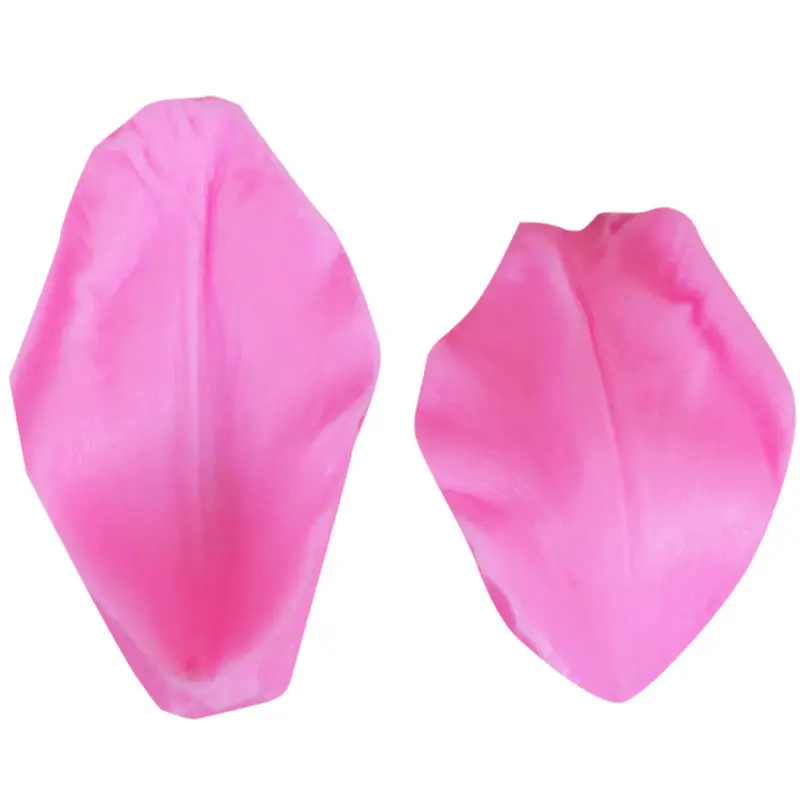 M183 Tulip Petals Leaves Texture Silicone Veiner Mould Stainless Steel Cutter Fondant Sugarcraft Flower Mold Cake Decorating Too