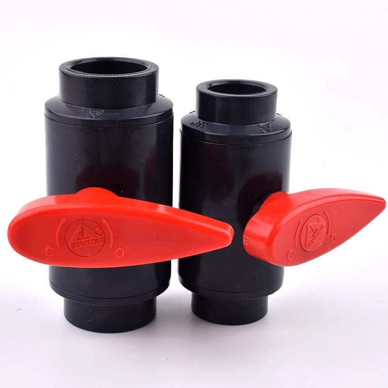 1PC Big Size 20~110mm PVC Pipe Socket Ball Valve Home Garden DIY Irrigation System Aquarium Fish Tank Connector Adapter Fittings