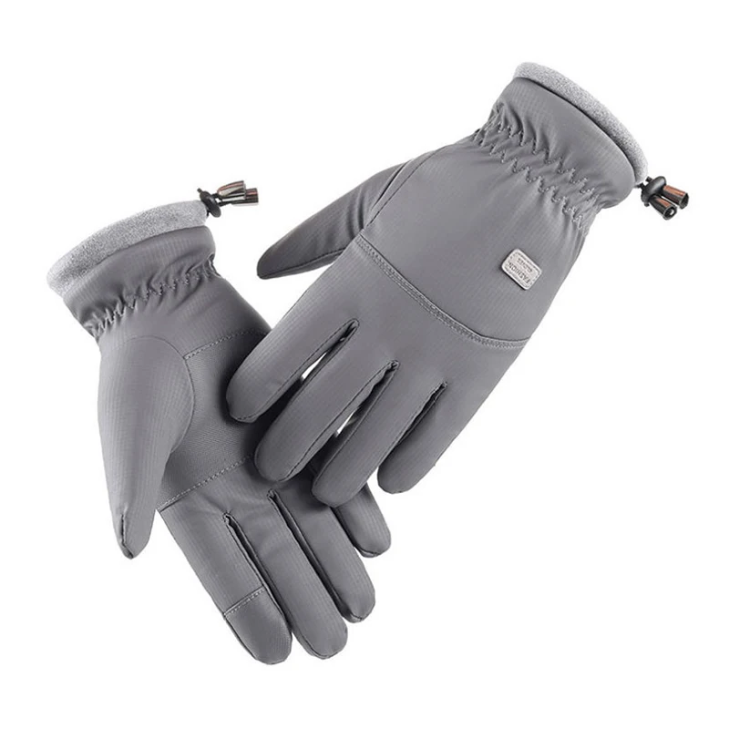 

Man Winter Outdoor Sports Touch Screen Warm Plus Velvet Thicken Non-Slip Ski Cycling Mountaineering Wearable Water Proof Gloves