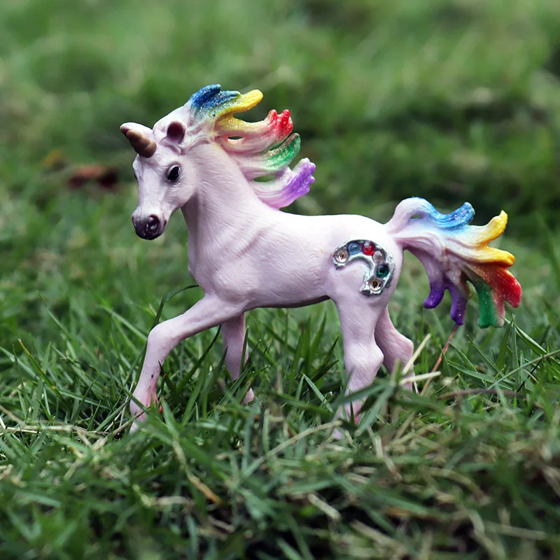 Oenux Original Echte Märchen Fliegen Pferd Simulation Tier Mythische Elfen Elf Pegasus Action-figuren Modell PVC Nette Kinder Spielzeug – Detail 25