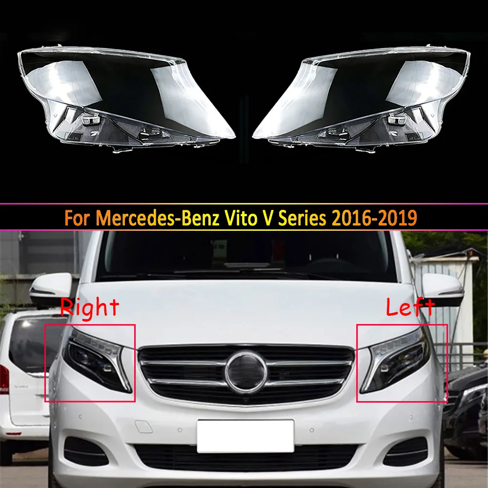 

Lamp Case Headlight Lens Cover Glass Shell Front Headlamp Transpare For Mercedes-Benz Vito V Series 2016 2017 2018 2019