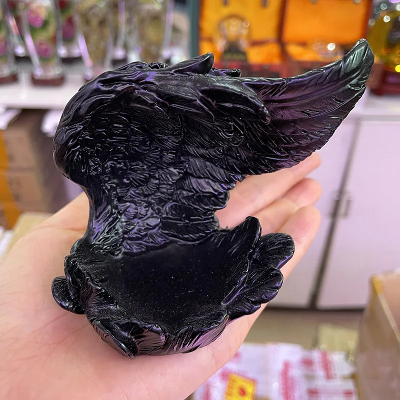 Resin Angel Wing Display Stand, Feather Wing, Base Holder, Ornaments for Crystal Spheres, Balls, Home Decor