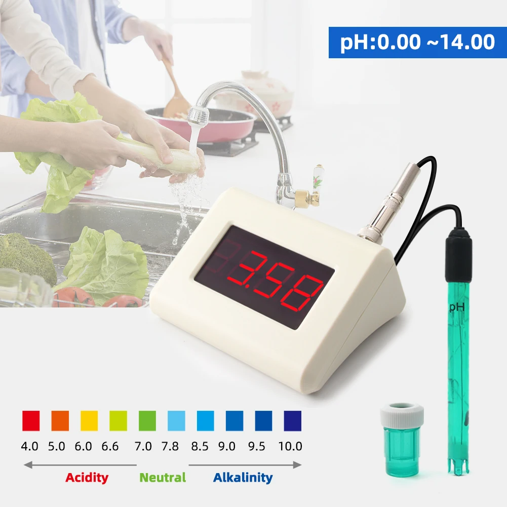 Digital Professional PH Meter 0.00-14 Water Quality Tester Measurement Acidometer Instrument Analysis for Swimming Pool Aquarium