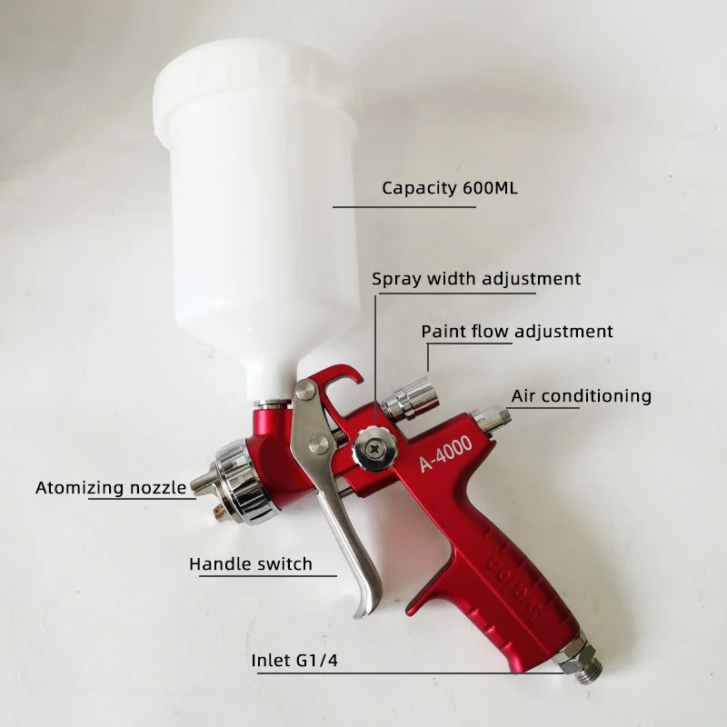 AVALON A4000 Pneumatic Spray Gun Automotive Sheet Metal Furniture Latex Painttool