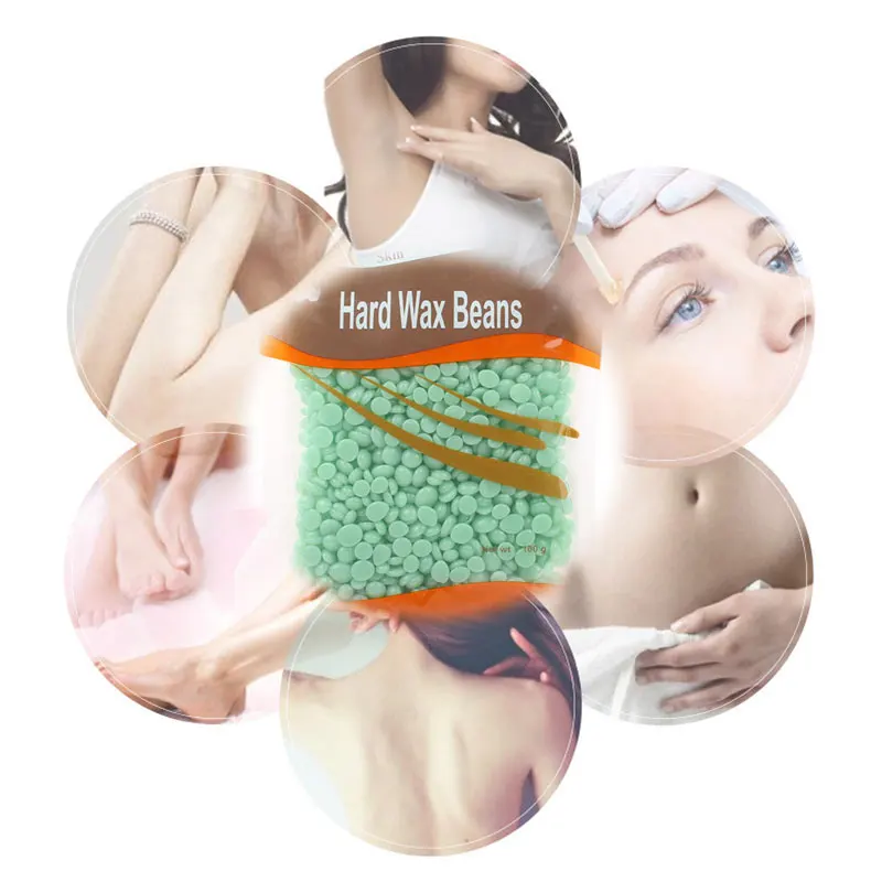 200g 300g/Pack Wax beans Removing Bikini Face Hair Legs Arm Hot Film Wax Pellet Hard Wax Hair Removal Bean For Women Men