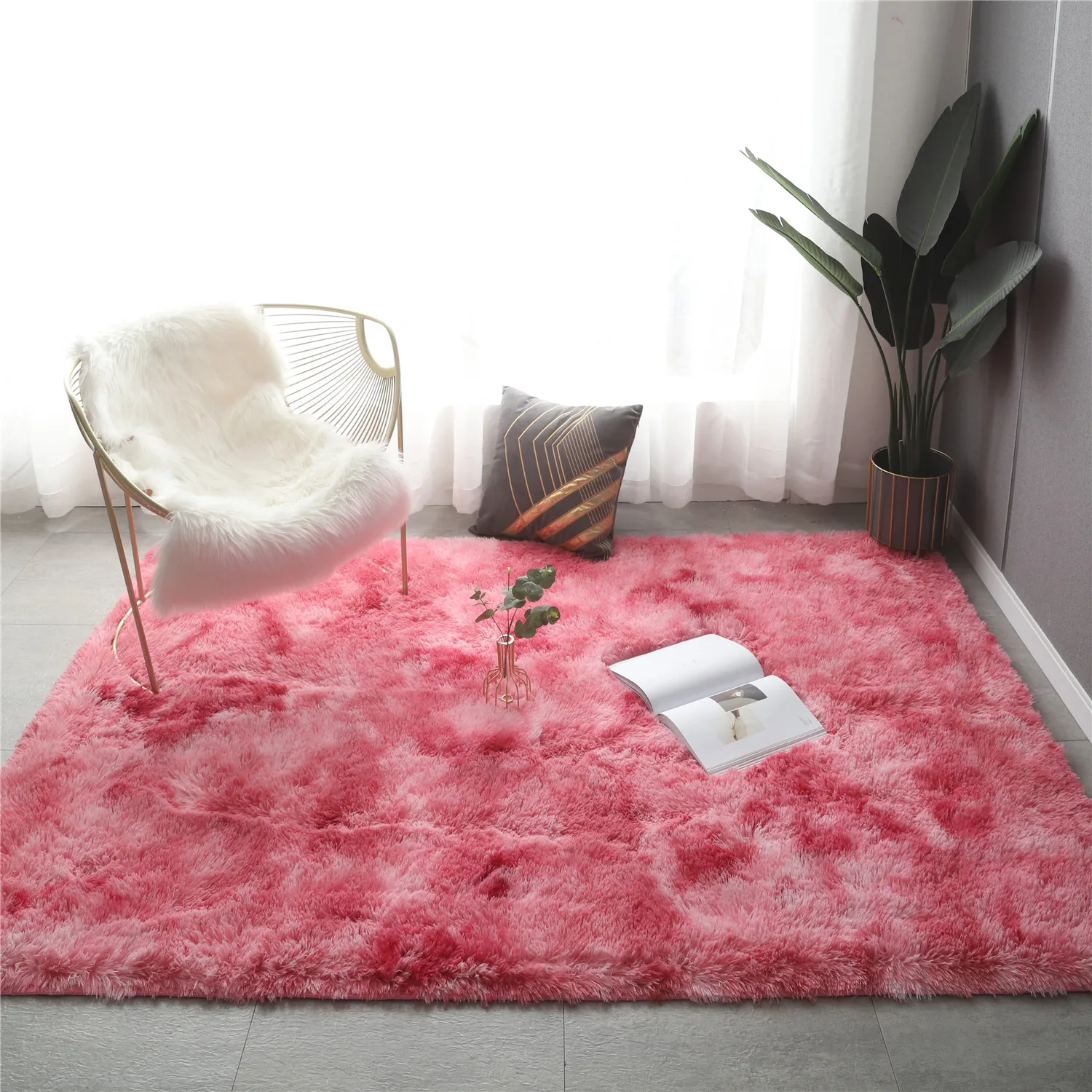 Luxury Fluffy Rugs Modern Plush Shag Carpet Soft Area Rug for Living Room Extra Comfy Carpet Home Decor Kids Boys Girls Mats