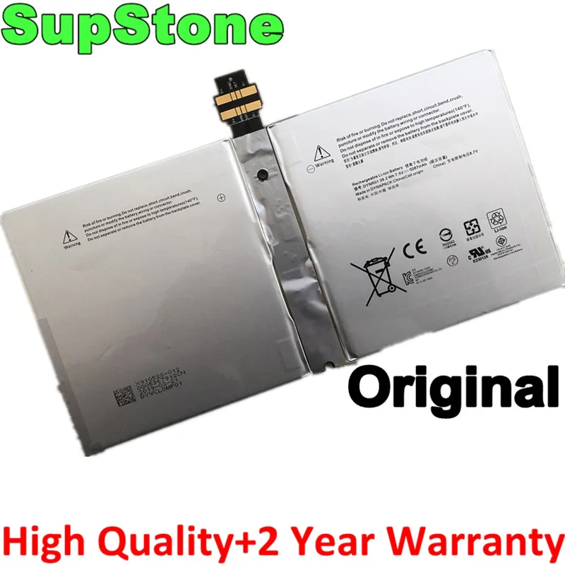 Supstone Original Genuíno Dynr01 G3hta027h Bateria do Portátil para Microsoft Surface Pro 1724 12.3 Tablet G3hta026h Bateria