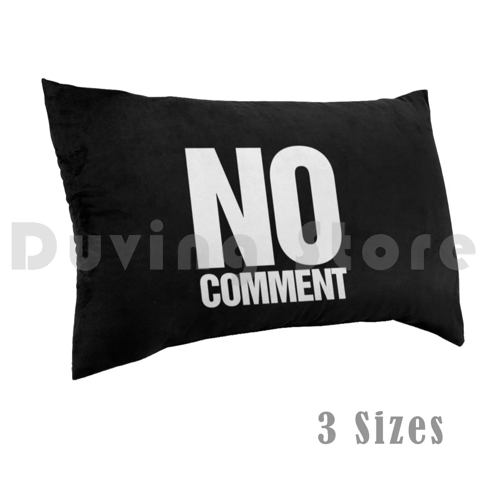 No Comment Slogan Pillow case 1994 90s 1990s Retro Slogan No Comment Tonya Harding Tonya