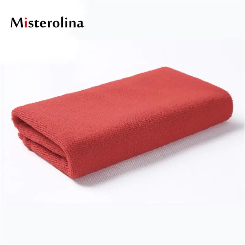 Pequeno Microfibra Toalha de Mão, cor aleatória, Wash Face Towel, pequeno detalhe pano, limpo e macio, 25*25cm