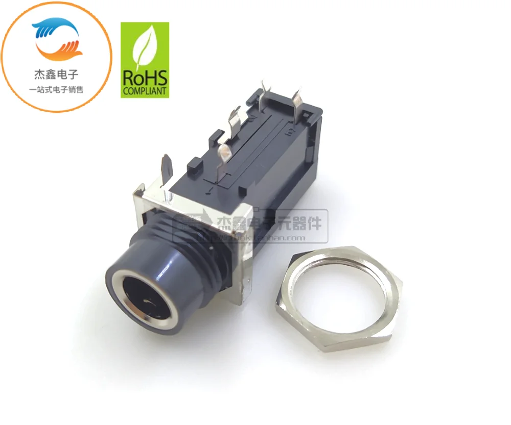 Original new 100% YKB22-5278 large earphone audio socket connector aperture 6.35mm