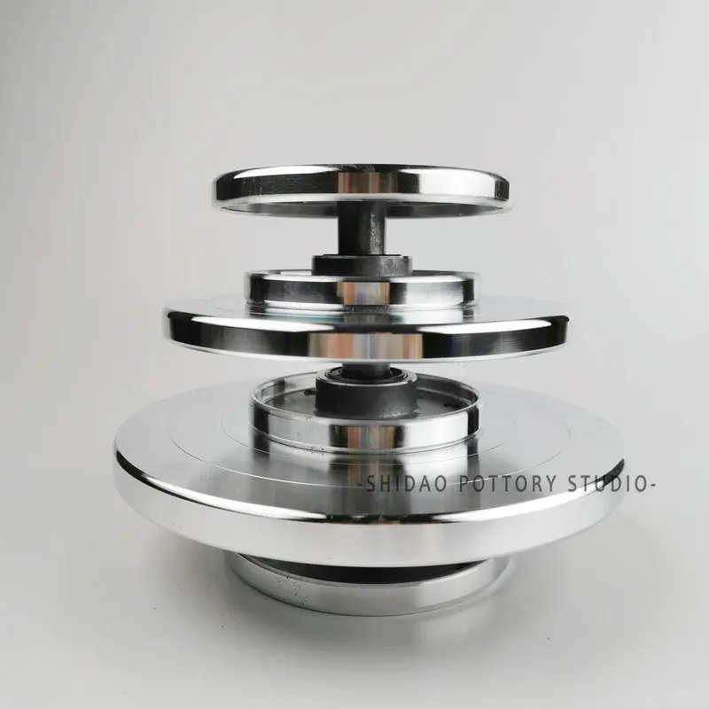 

HQ DIY Clay Sculpture Pottery Swivel Plate Aluminium Lazy Susan Turntable Quiet Smooth Bearing Solid Double Side Working Table