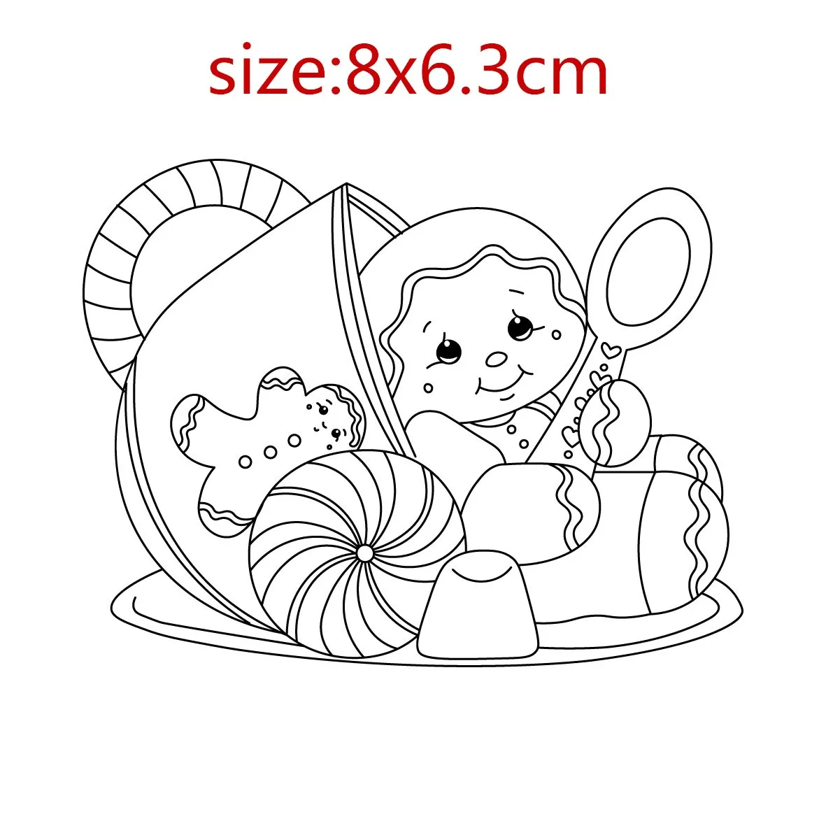 Clear stamp and Meatl Cutting Die gingerbread Man Transparent DIY Silicone Seals Scrapbooking Card Decoration