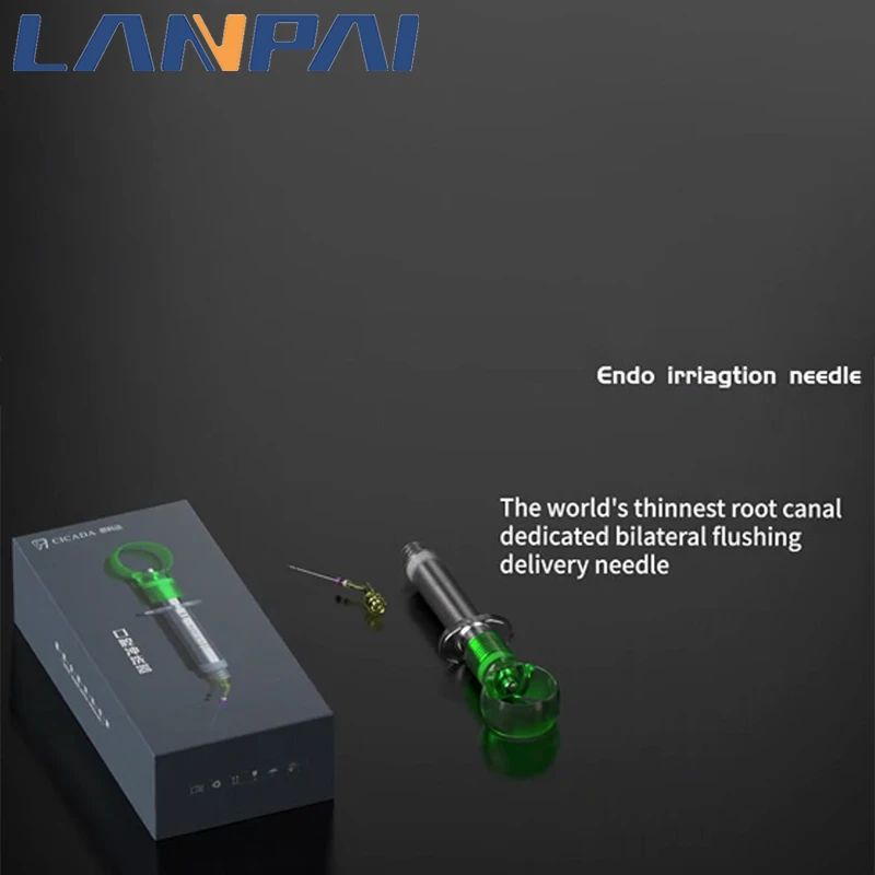 Lanpai Dental Root Canal Irrigator Endo Needle Cleaning Dentisry Needle Dentist Negative Pressure Flushing Equipment