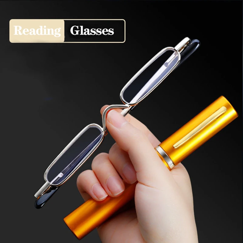 Sighttoo Folding Reading Glasses Women Eyeglasses With Case Portable Smart Presbyopia Eyeglasses Frame Men Mini Resin Eyewear +1