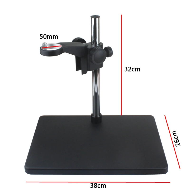 Industrial Electronic Video Microscope Camera Lens Holder Bracket 50mm Universal 360° Rotating Maintenance Workbench