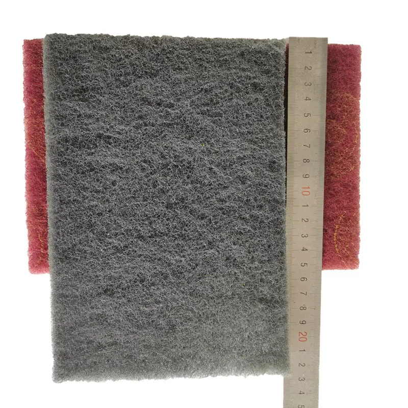 Hand Sanding Pad Industrial Scouring  Coarse Rust Removal Cloth Flexible Nonwoven Industry Kitchen Cleaning