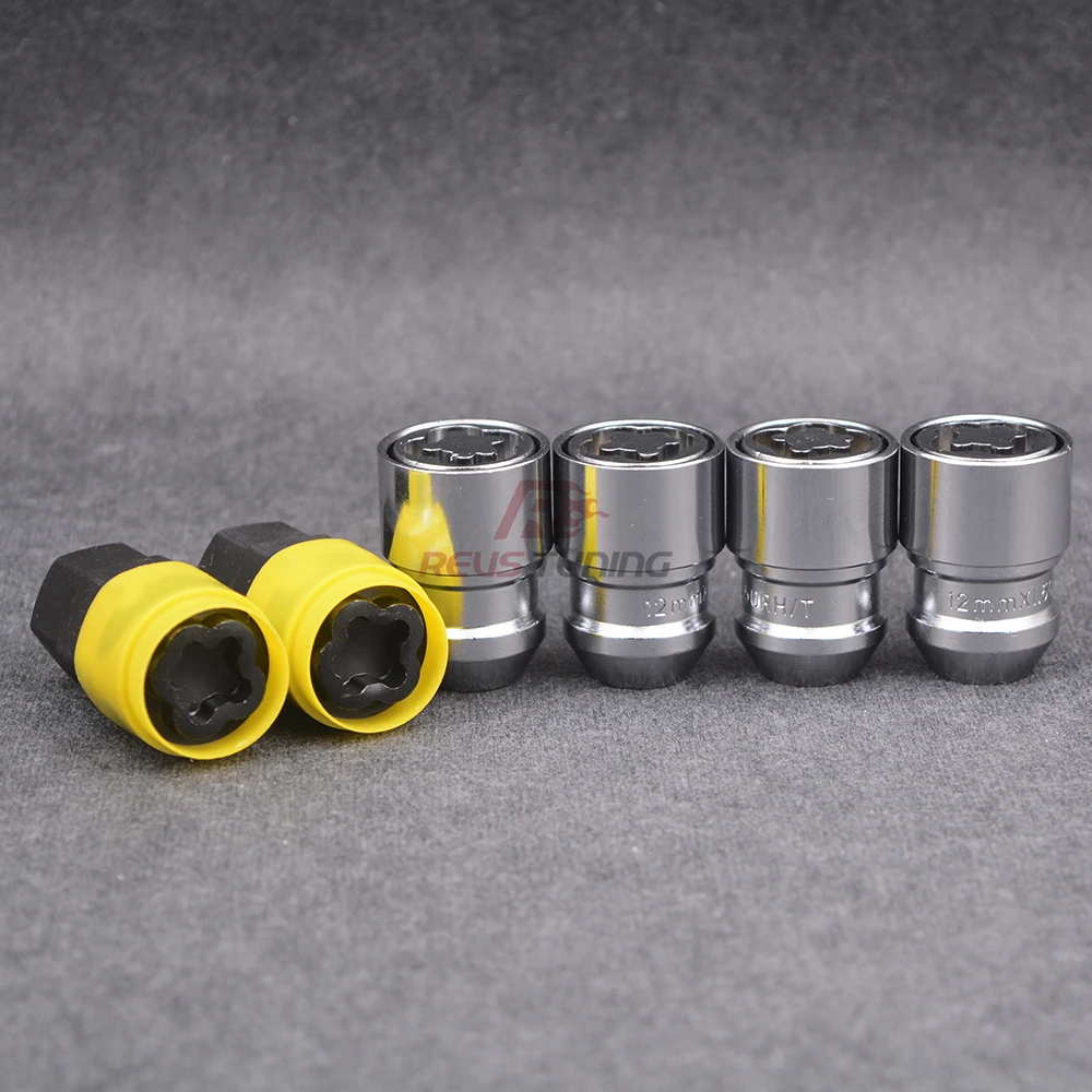 36MM M12X1.5 M12X1.25 Steel Anti Theft Security Auto Car Wheel Locking Lug Nuts Lock Nut For Toyota Honda Mazda