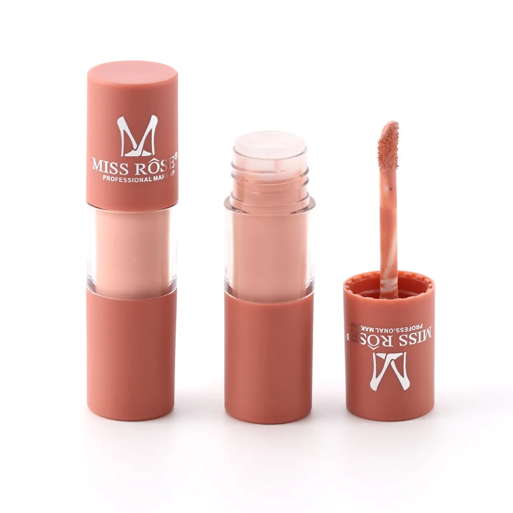 Fog Surface Matte Lipstick Pumpkin Color Brick Lip Glaze Waterproof Long-lasting Lip Gloss Makeup Cosmetic Gift for Women