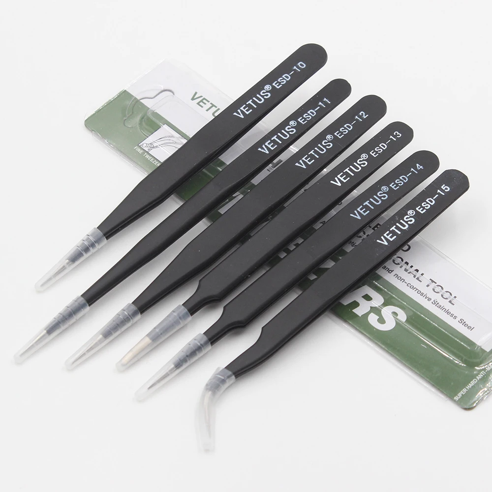 VETUS ESD10-15 BGA Precision Tweezer Set Antistatic Tweezers