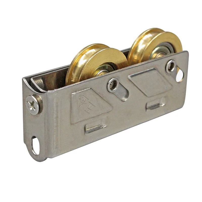 

80-type Balcony Sliding Plastic Steel Door Pulley Aluminum Alloy Screen Window Brass Wheel Mute Roller Hardware