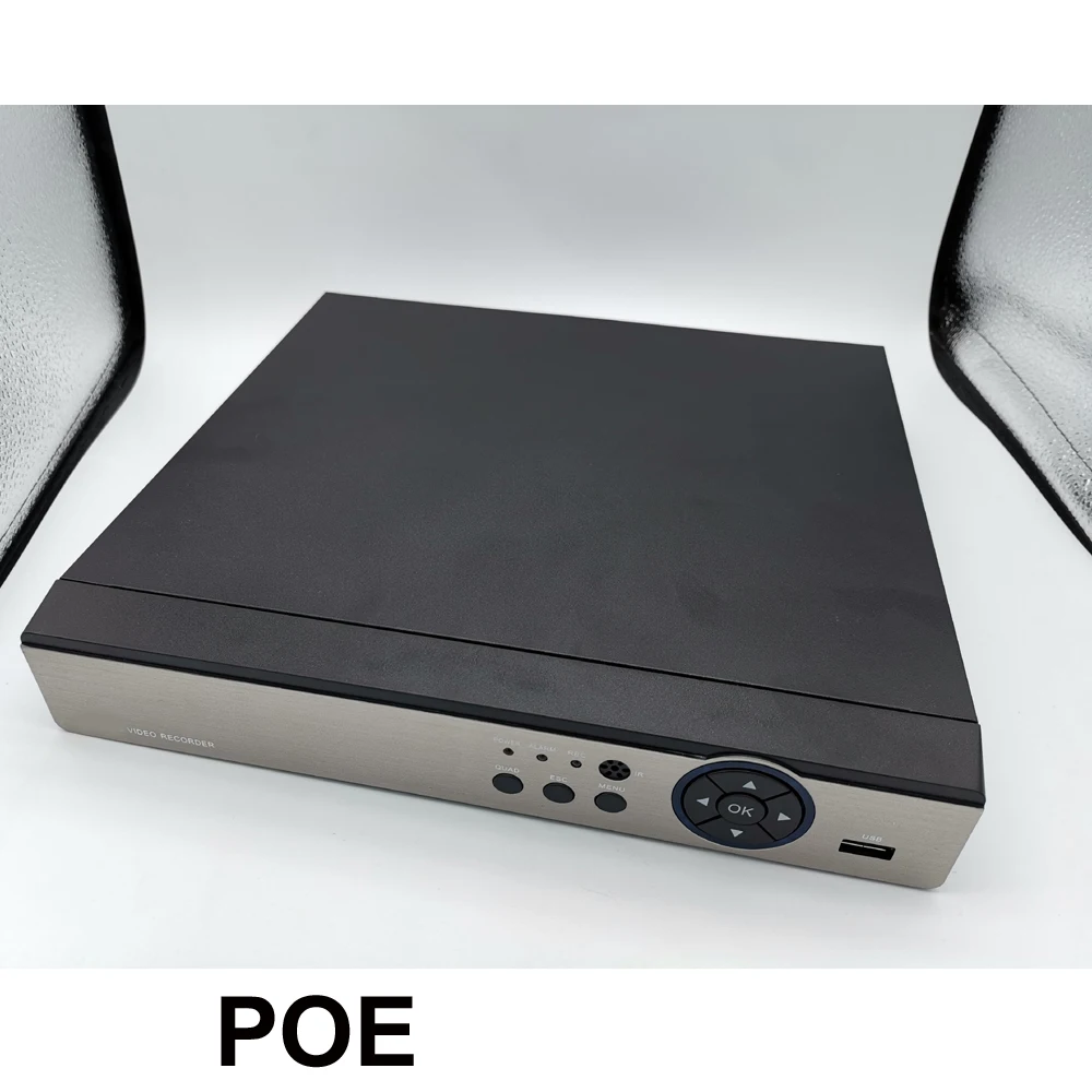 4K H.265 8CH 4MP 5MP 1080P 4K POE NVR Audio Out Security Surveillance Network Video Recorder Up To 16CH for POE IP Camera