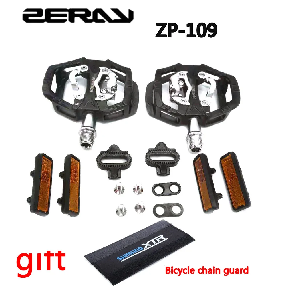 ZERAY Bike Road MTB Cycling Clipless Pedals Self-locking Pedals ZP-109S SPD Compatible Pedals Bike Parts Upgrade of ZP-108S