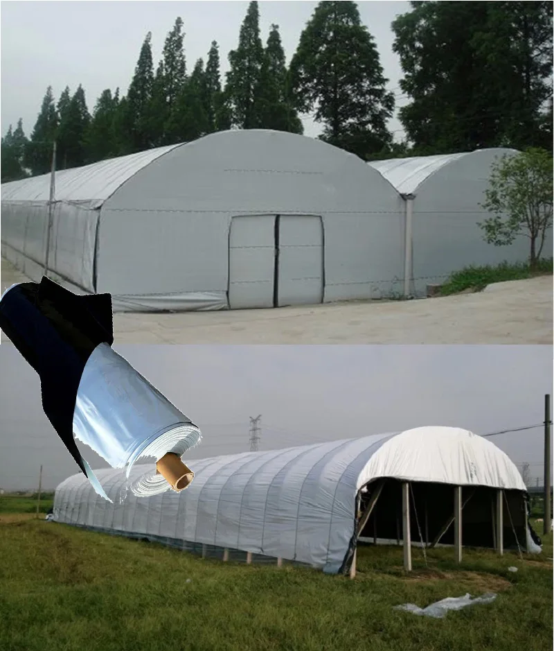 Greenhouse Keep Warm Anti-UV Sunshade Thicken 0.12mm Quality Film 2mx5m Agricultural Cultivate Greenhouse Crops White Black Film