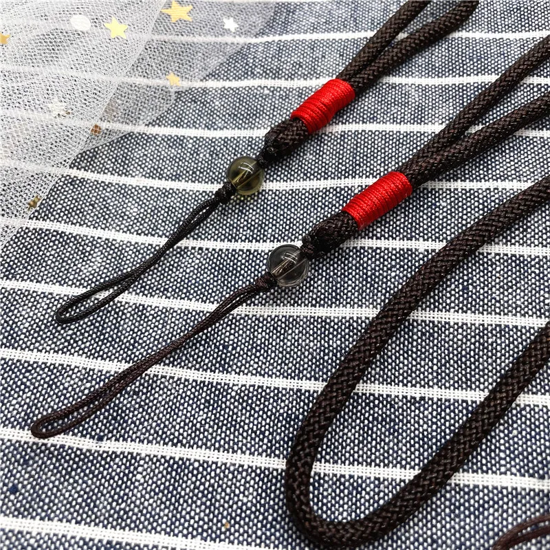 Hand-woven Colorful Car Key Lanyard USB Short Rope Long Necklace Hanging Neck Mobile Phone Lanyard Pendant Rope Customization