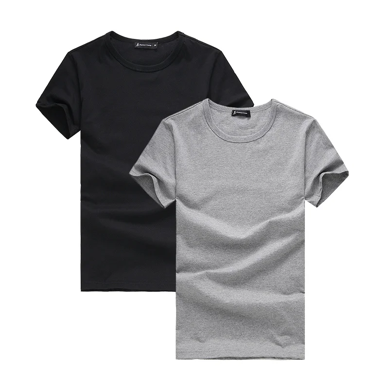 Camiseta pioneira de acampamento de 2 pacote de verão Homens de verão 100% algodão de algodão