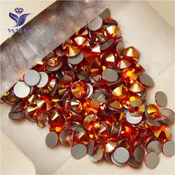 YANRUO 2058NoHF All Sizes Hyacinth AB Strass Non Hotfix Flatback Glue On Crystals Glass Rhinestones For Nails