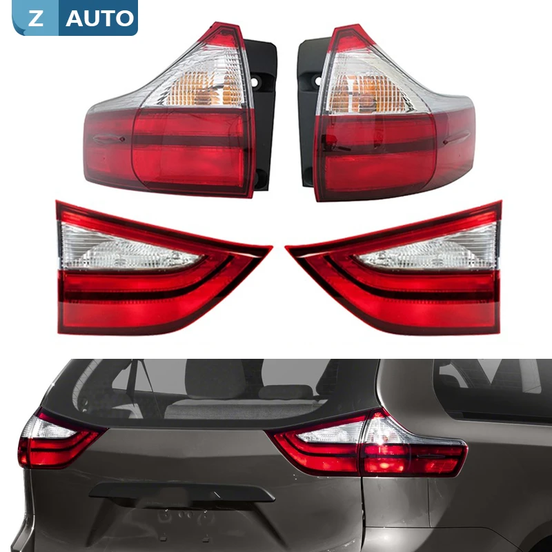 Dla Toyota Sienna 2015-2020 Światło tylne Tylny hamulec Światło stopu wstecznego 8158008030 8155008050 8156008050 8159008030   Akcesoria samochodowe