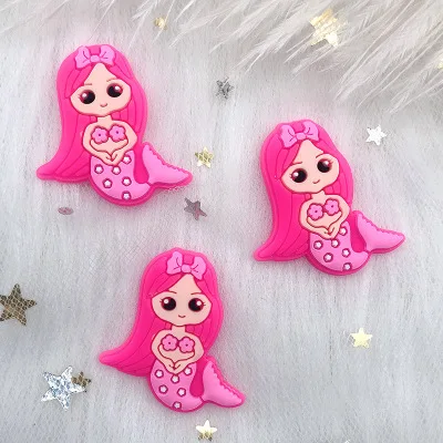 10pcs Fashion Korean Cartoon Mermaid Princess Modeling Material for Colorful Princess Hair DIY Clip Material Dance Party Hairpin