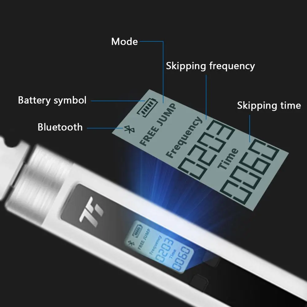 Rope Skipping Digital Counter Bluetooth Electronic Counter Skipping Rope APP Record Skipping Rope Training Weight Loss Fitness