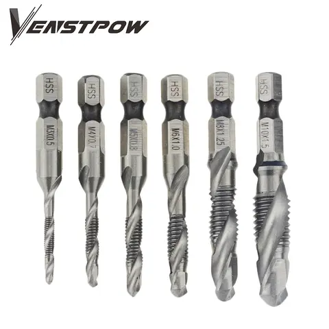 Screw Tap Drill Bits M3 to M10 1/4 Inch VENSTPOW