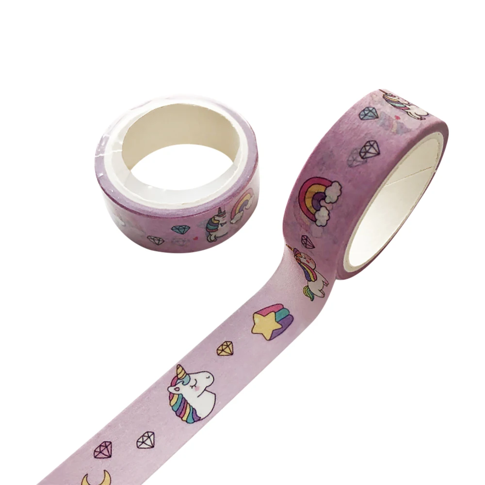 Washi Tape ตกแต่งน่ารักกาวเทป DIY กระดาษกาวสำหรับสติกเกอร์ Scrapbooking โรงเรียนเครื่องเขียนเทป