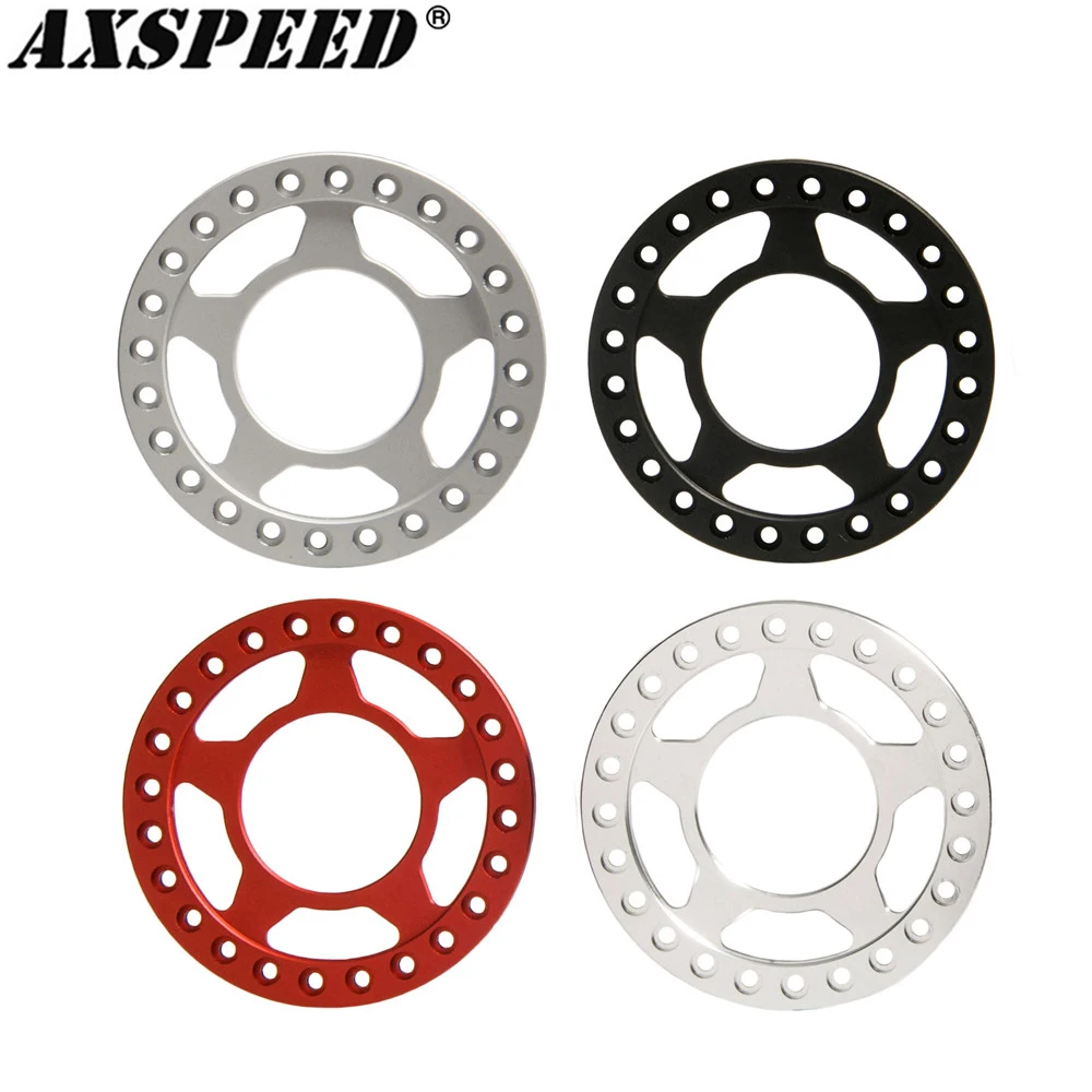 AXSPEED 1.9 2.2 Wheel Rim Outer Ring Replacement Wheel Beadlock Ring for 1/10 RC Crawler Car Axial SCX10 Wraith D90 TRX4 TRX6